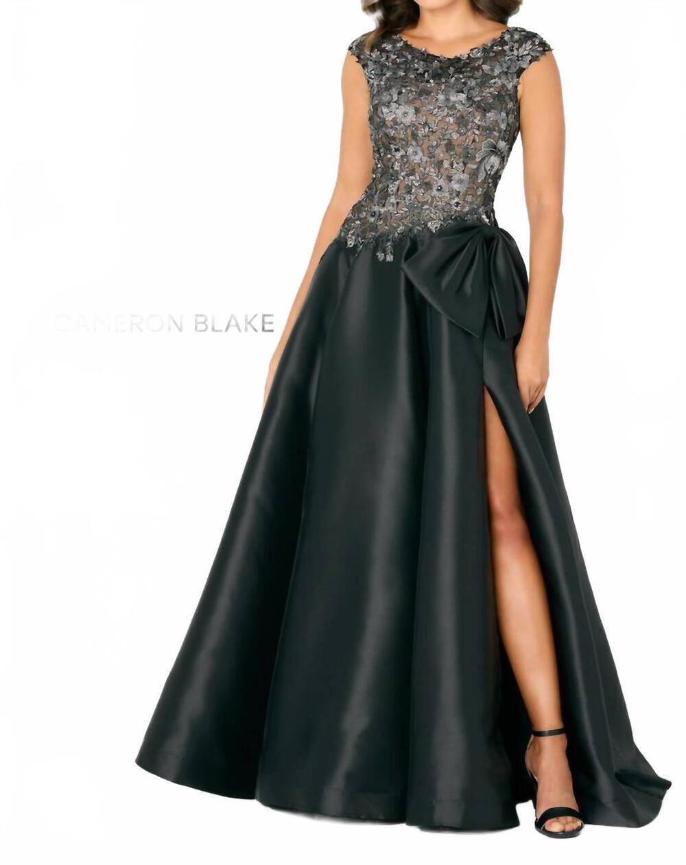 NEW CAMERON BLAKE mother of the bride/evening dresses in black